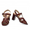 Sandales femme 1284 bordeaux