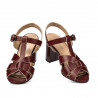 Sandales femme 1284 bordeaux