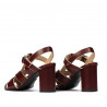 Sandales femme 1284 bordeaux