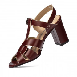 Sandales femme 1284 bordeaux