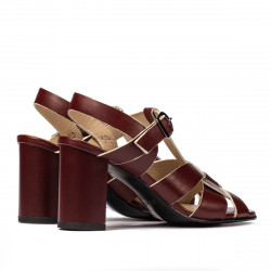 Sandales femme 1284 bordeaux