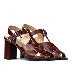 Sandales femme 1284 bordeaux
