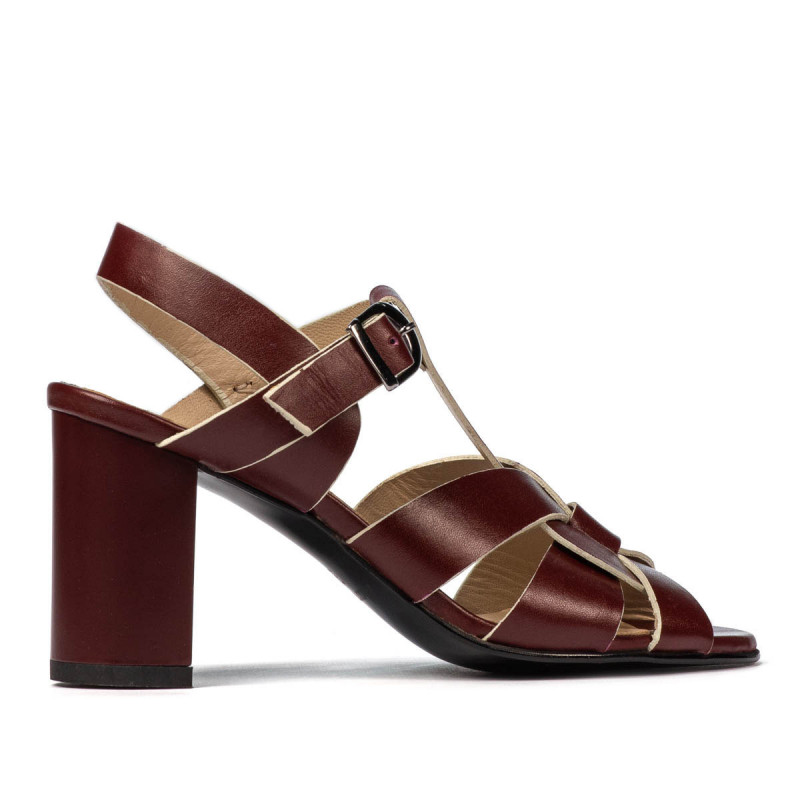 Sandales femme 1284 bordeaux