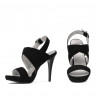 Sandales femme 1286 noir antilope