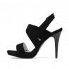 Sandales femme 1286 noir antilope