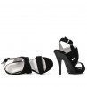 Sandales femme 1286 noir antilope