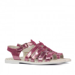 Sandales femme 5077-1 violet nacré
