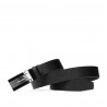 Ceinture hommes 52b noir pressé