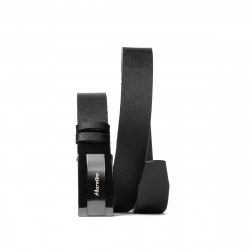 Ceinture hommes 52b noir pressé