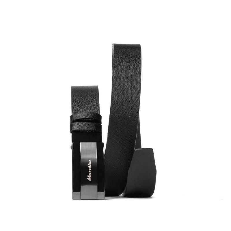 Ceinture hommes 52b noir pressé