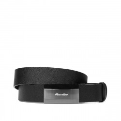 Ceinture hommes 52b noir pressé