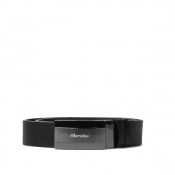 Ceinture hommes 52b noir pressé