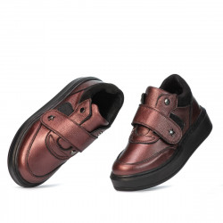 Chaussures enfants 2009 bordeaux nacré combiné