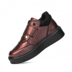Chaussures enfants 2009 bordeaux nacré combiné