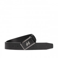 Ceinture homme 38b noir pressé