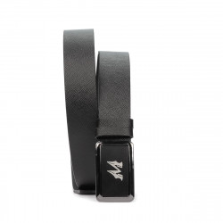 Ceinture homme 38b noir pressé