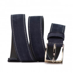 Ceinture homme 53bc indigo velours