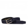 Ceinture homme 53bc indigo velours