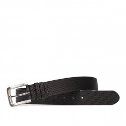 Ceinture hommes 34-1b noir pressé