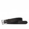 Ceinture hommes 34-1b noir pressé