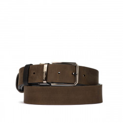 Ceinture hommes 54b bicolore noir+marron