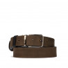 Ceinture hommes 54b bicolore noir+marron