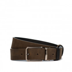 Ceinture hommes 54b bicolore noir+marron