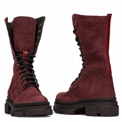 Bottines femme 3361 bufo bordeaux