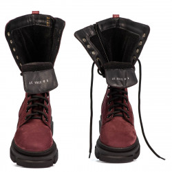 Bottines femme 3361 bufo bordeaux