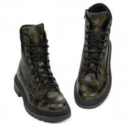 Bottes femme 3362 kaki camouflage
