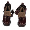 Bottes enfants petits 106c bordeaux