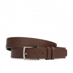 Ceinture homme 53b marron pressé
