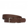 Ceinture homme 53b marron pressé