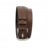 Ceinture homme 53b marron pressé