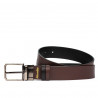 Ceinture hommes 54b bicolore biz noir+brun