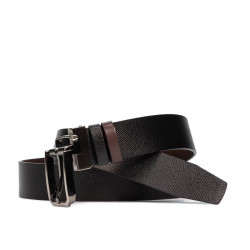 Ceinture hommes 54b bicolore biz noir+brun