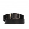 Ceinture hommes 54b bicolore biz noir+brun