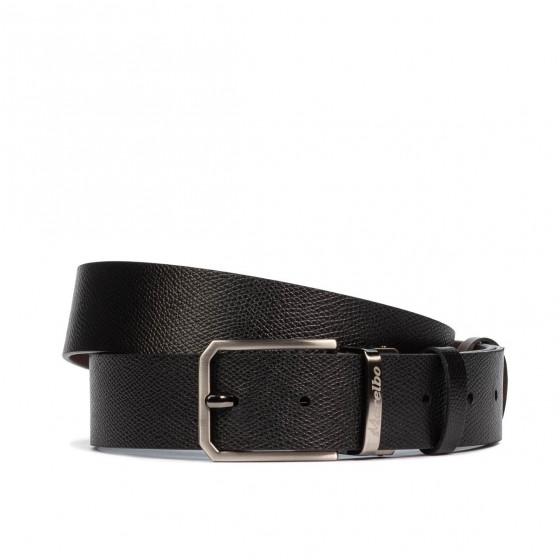 Ceinture hommes 54b bicolore biz noir+brun
