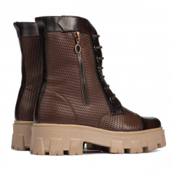Bottes femme 3358 en marron combiné