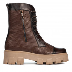Bottes femme 3358 en marron combiné