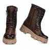 Bottes femme 3358 en marron combiné