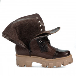 Bottes femme 3358 en marron combiné