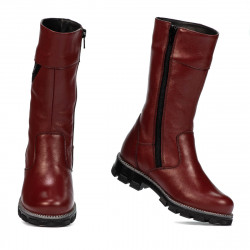 Bottes enfants 3026 bordeaux combiné