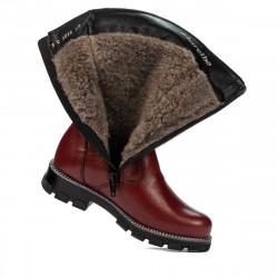 Bottes enfants 3026 bordeaux combiné