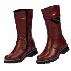 Bottes enfants 3026 bordeaux combiné
