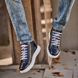 Bottes hommes 4125 indigo combiné lifestyle