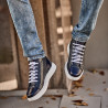 Bottes hommes 4125 indigo combiné lifestyle