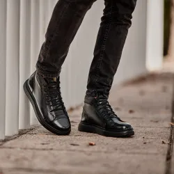 Bottes homme 4125 noir combiné lifestyle