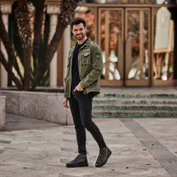 Bottes homme 4125 noir combiné lifestyle