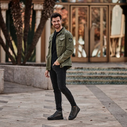 Bottes homme 4125 noir combiné lifestyle